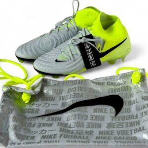 Nike Phantom Luna 2 II Elite FG Soccer Cleats Volt Gray Size Men's 7/Women 8.5